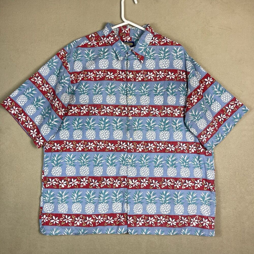 Reyn Spooner x Phil Edwards Shirt Mens XXL Blue Red‎ Vintage Surfrider Hawaiian